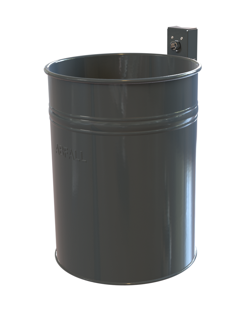 7000-10 Rund-Abfallbehälter in verstärkter Ausführung | Metallwerke